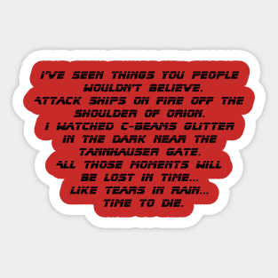 Blade Runner Sticker